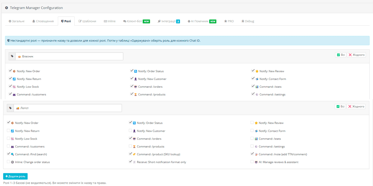 Roles Management